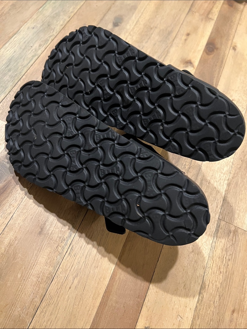 Birkenstock Black Kids Thong EVA Sandals with Buckle - Picture 3 of 4